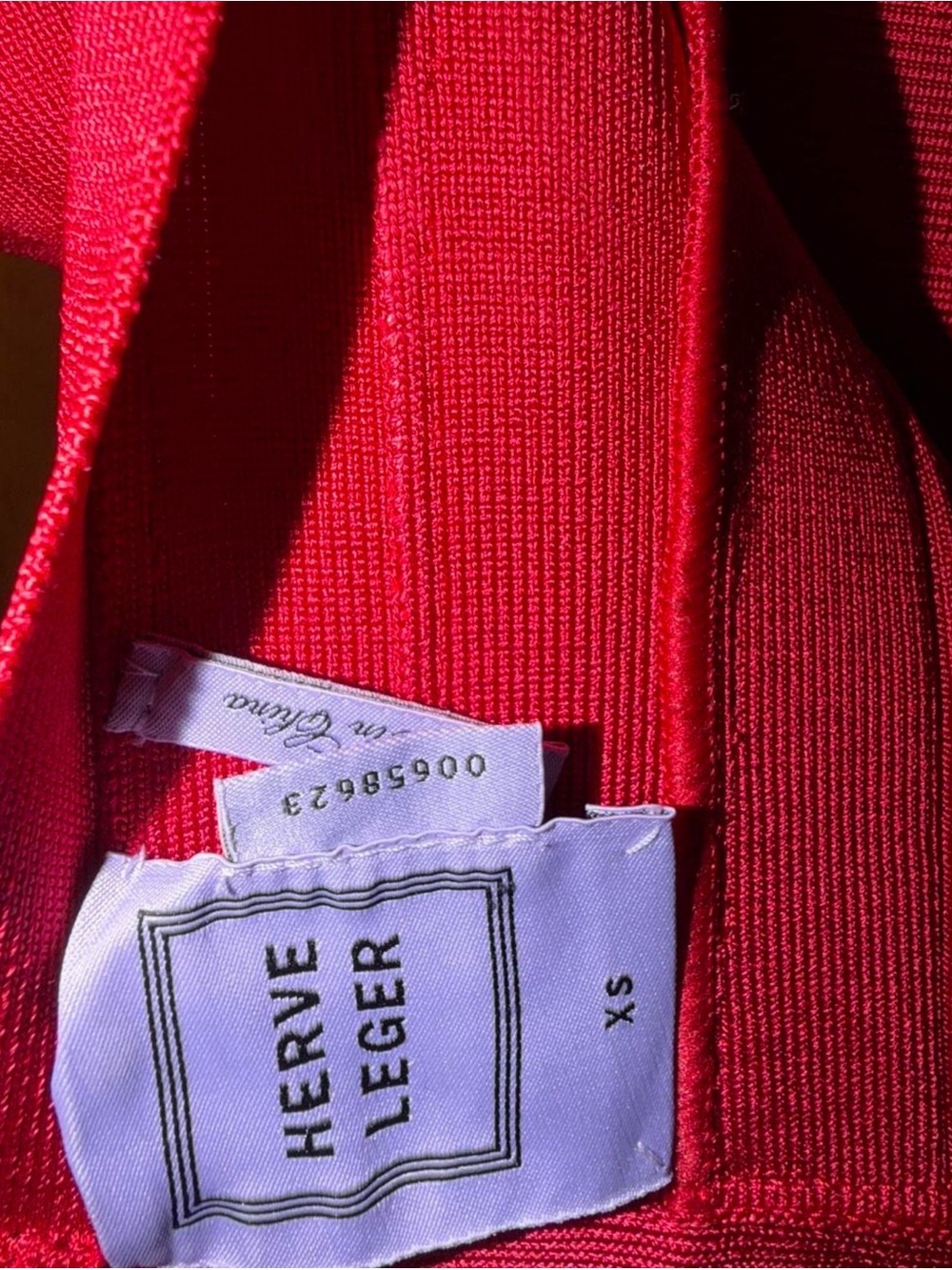 Women’s size XS Herve Leger red dress